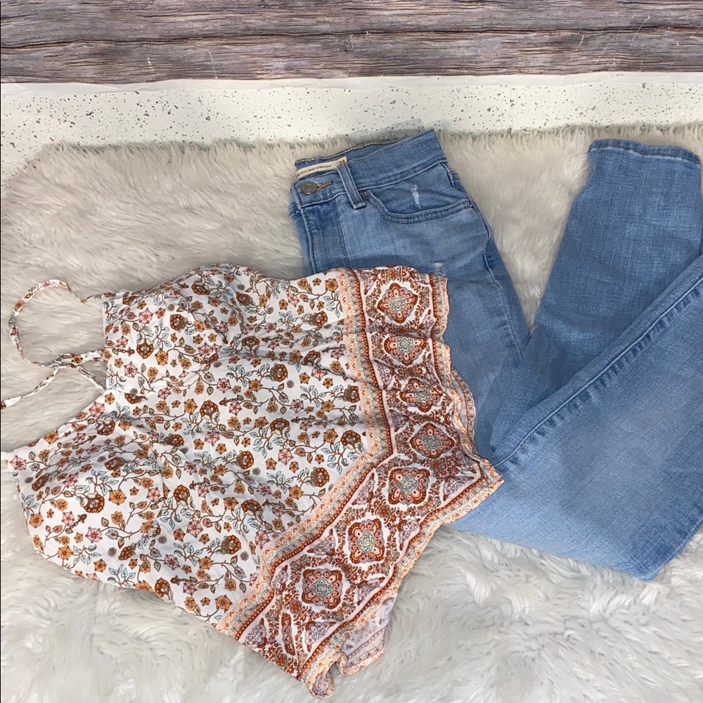 Levi's Women's Light Blue High Rise Straight  Jeans